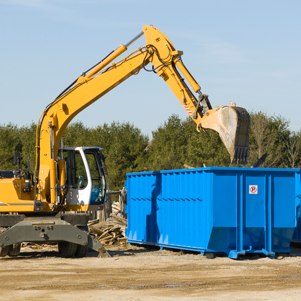 what are the rental fees for a residential dumpster in Craigsville